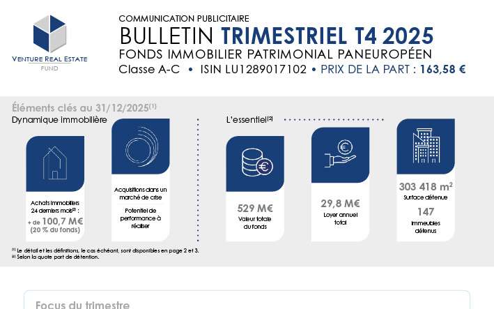 VREF – Bulletin trimestriel classe A-C T4 2025 – FR
